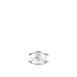 Volt One Band Ring, White Gold And Diamond