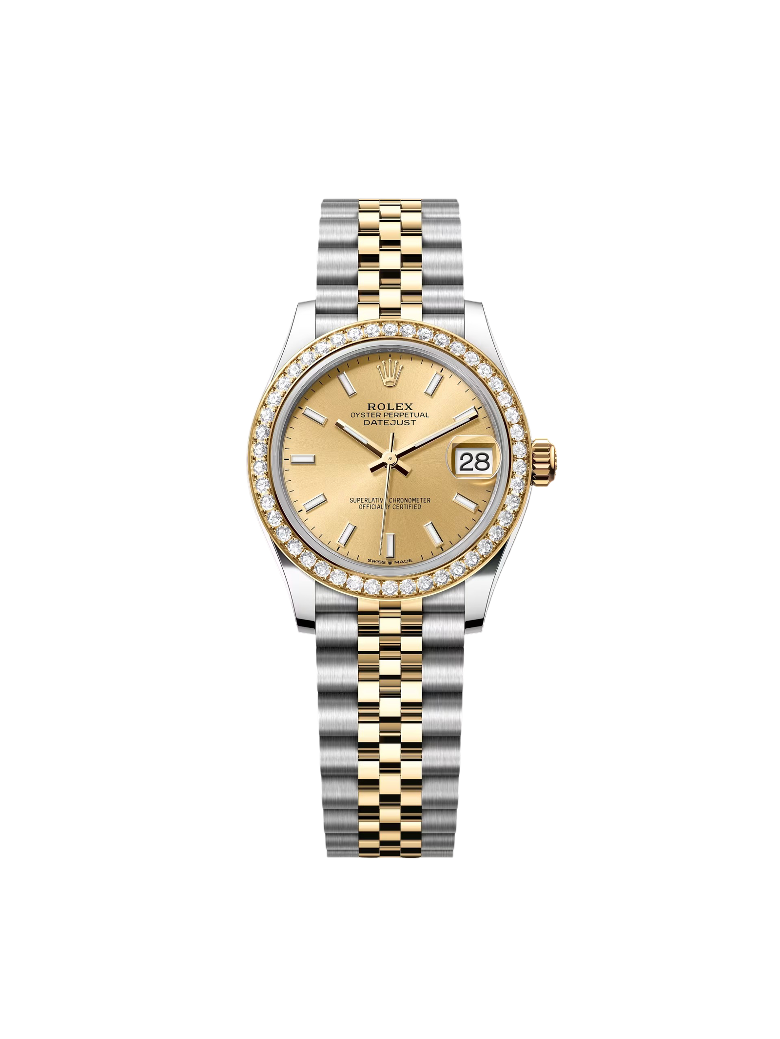 051a27325fb5c3d178879d3d7ff63dfbd61cba09cfd9d7fdc0adaa9a6cf90360.png Rolex Datejust m278383-0013/0014 31mm Champagne Dial Oyster Bracelet - Image 1