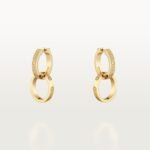 LOVE EARRINGS, MULTIWEAR, HALF-PAVED