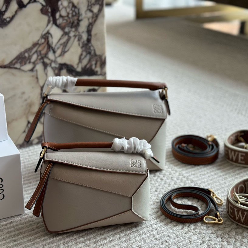 065f56644fa571d9b371cbe4cf373f59-1.jpeg Puzzle bag in soft grained calfskin - Image 1