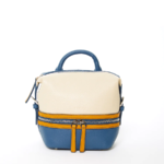 Small Off White Leather Backpack