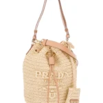 Crochet and Leather Mini-Bucket Bag