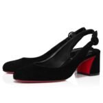 So Jane Sling 55 mm Sling Back Pumps Veau Velours Black