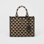 Small Symbole embroidered fabric handbag