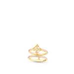 Idylle Blossom Two-Row Ring, Yellow Gold And Diamonds