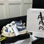 Denim Blue Low Canvas Sneaker Spring Fashion 2024 Canvas Shoes