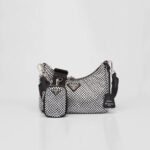 Re-Edition 2005 satin bag with crystals