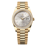 Rolex Day-Date 40mm Champaign Dial and Diamond Bezel Yellow Gold President Bracelet 228348RBR-0008