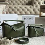 Puzzle bag in soft grained calfskin