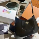 Cleo brushed leather shoulder bag