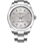 Rolex Oyster Perpetual Air-King 114200 Silver Dial 34mm Unisex Watch