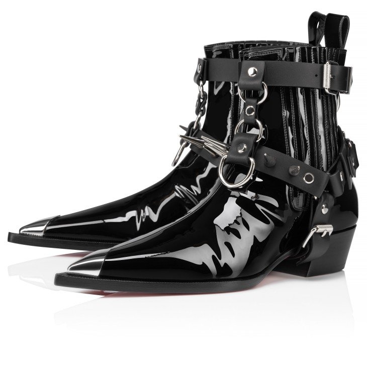 1e77949f760546268f3746fc94d08133.jpeg Chesteviss Low Boots Patent Leather Black - Image 1