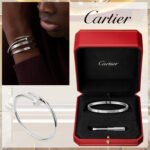 JUSTE UN CLOU BRACELET & LOVE BRACELET, SMALL MODEL, 10 DIAMONDS