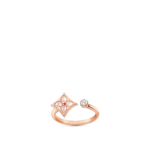 Color Blossom Mini Star Ring, Pink Gold, Pink Mother-Of-Pearl And Diamond