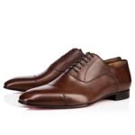 Greggo Oxfords Patinated Calf Leather Havane Men