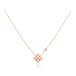 Color Blossom BB Star Pendant, Pink gold, Pink Mother-of-Pearl and diamond