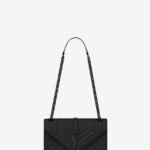 ENVELOPE MEDIUM IN QUILTED GRAIN DE POUDRE EMBOSSED LEATHER