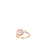 Color Blossom Mini Sun Ring, Pink Gold, White Mother-Of-Pearl And Diamond