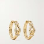 Thoroughbred Loop Hoop 18-karat gold diamond earrings