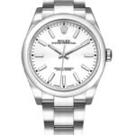 Rolex Oyster Perpetual Air-King 114200 White Index Dial 34mm Unisex Watch