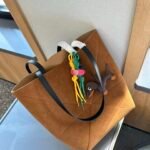 Puzzle Fold tote in shiny calfskin