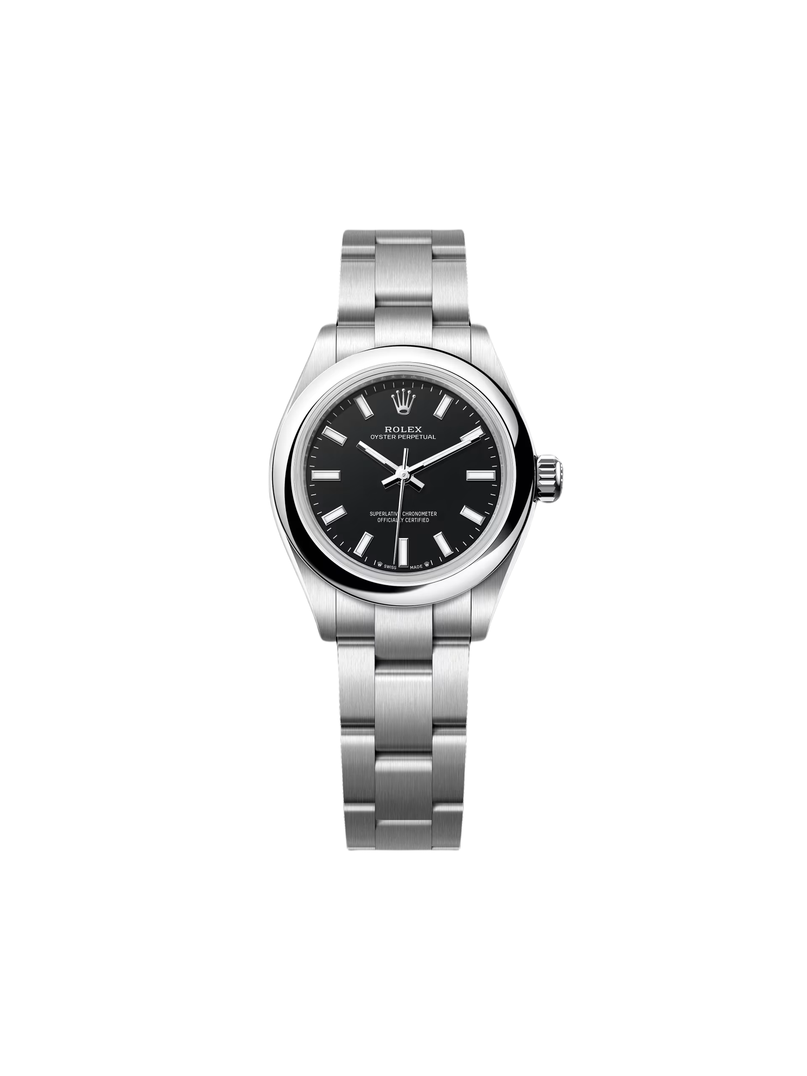 310281cb87c43a9128097ad1d278910c779511a5edd56e892a9aadef2a721707.png Rolex Oyster Perpetual 31mm 276200-0010 Black Dial Oyster Bracelet Watch - Image 1