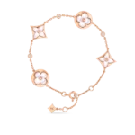 Color Blossom BB Multi-Motifs Bracelet, Pink Gold, White Mother-of-Pearl And Diamonds