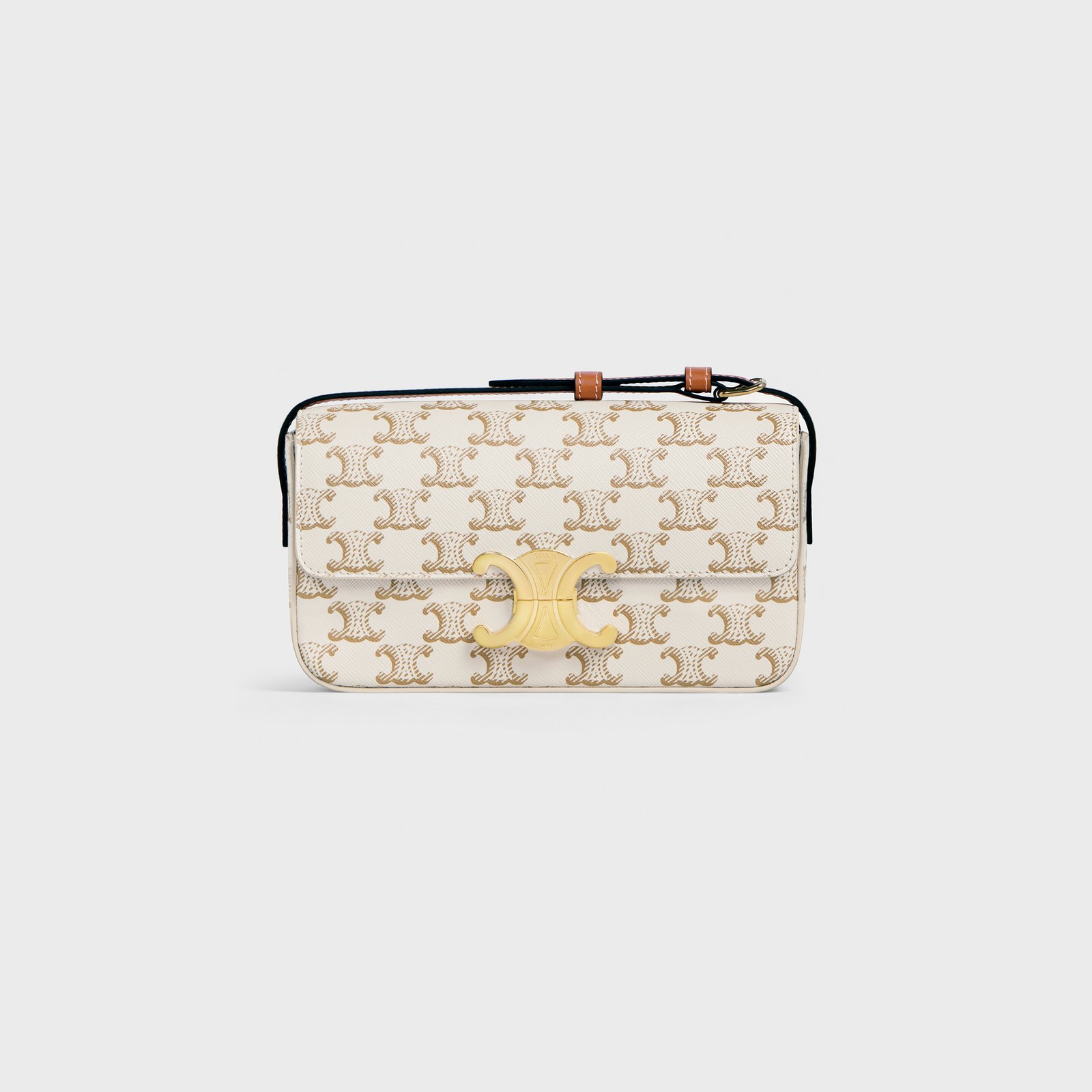 368a1742a8af237a91213560aa423399-1.jpeg SHOULDER BAG CLAUDE in Triomphe canvas and calfskin - Image 1