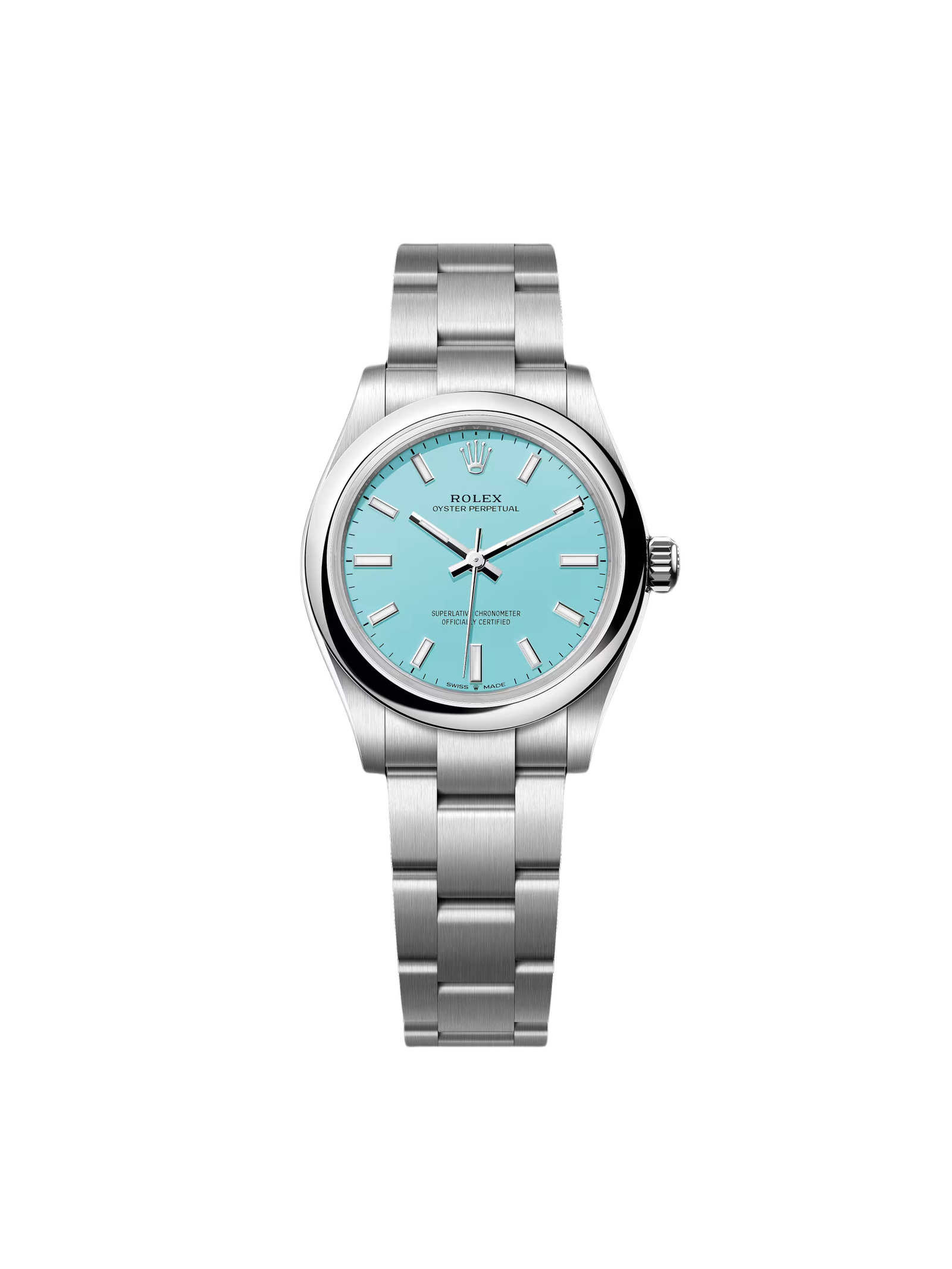 377a105c58f6dccf1bcd4eaf83bcf9a5d73094a6b3cded23ea4a89b857df9e96.png Rolex Oyster Perpetual 31mm 277200-0007 Turquoise Dial Oyster Bracelet Watch - Image 1