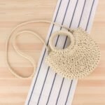 Handmade Woven Shoulder Bag Women Weaving Crossbody Bag Fashion Semicircle Holiday Beach Bags Tote