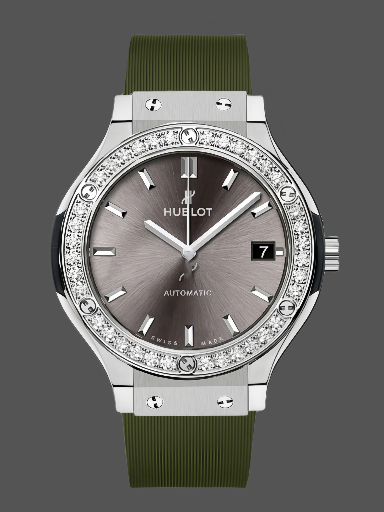 413049082d1b05213c0498770b3884bdef2be73f1f7bd7fd12b2a05a21e4a6da.png Hublot Classic Fusion Grey Dial 42mm Mens Watch - Image 1