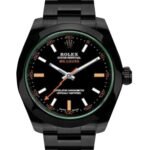 Rolex Milgauss 116400GV Green Crystal Stainless Steel/PVD Black Dial 40MM Mens Watch