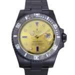 Rolex Submariner Diw 116610 PVD-DLC Stainless Steel Carbon Fiber Bezel Champagne Dial