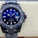 Rolex Submariner Diw 116610 PVD-DLC Stainless Steel Carbon Fiber Bezel Blue Dial