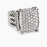 Wheaton® Ring Sterling Silver with Diamonds, 16.7mm