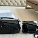 Puzzle bag in soft grained calfskin