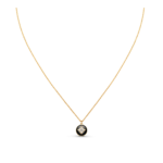 B Blossom Pendant, Yellow Gold, White Gold, Onyx And Diamonds