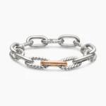 DY Madison® Chain Bracelet Sterling Silver with 18K Rose Gold