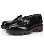 Penny Lug Woman Loafers Abrasivato Calf Leather Black