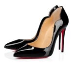 Hot Chick 100 mm Black Patent Calf Leather Pumps