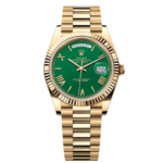 Rolex Day-Date “President” 40mm Yellow Gold Green Roman “Money” Dial – 228238