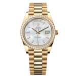 Rolex Day-Date 40mm White Mother-of-Pearl Dial President Watch 228348RBR-0046