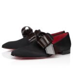 Dandelion Nomine Red Carpet Mocassins Crepe Satin Black