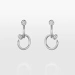 JUSTE UN CLOU EARRINGS, DOUBLE, DIAMONDS