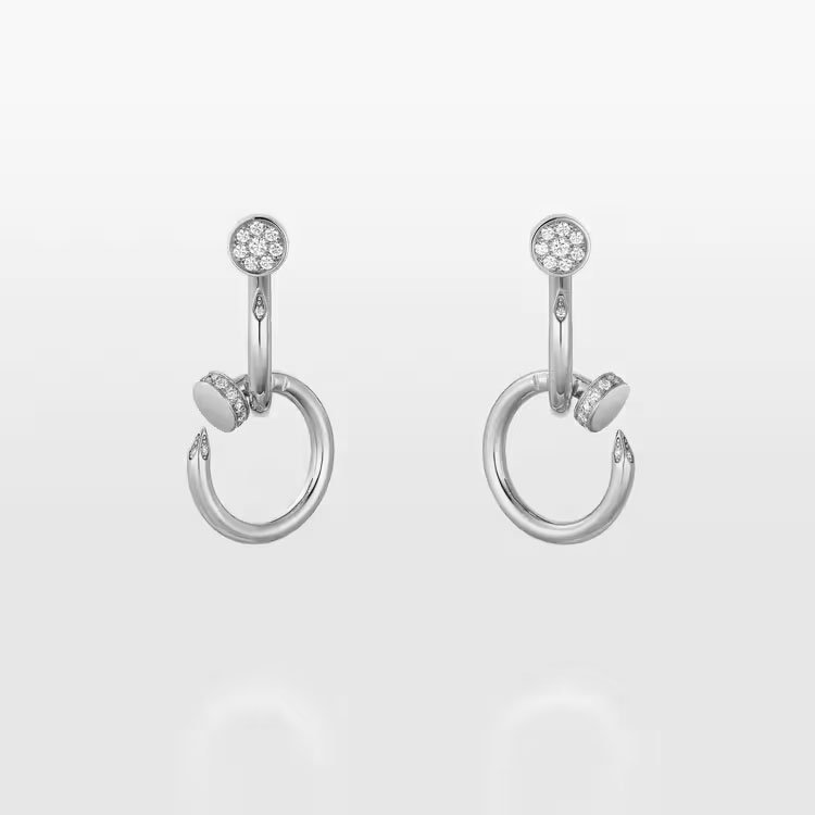 67e37ece862fd9f9a74c38ca15be4976-1.jpeg JUSTE UN CLOU EARRINGS, DOUBLE, DIAMONDS - Image 1