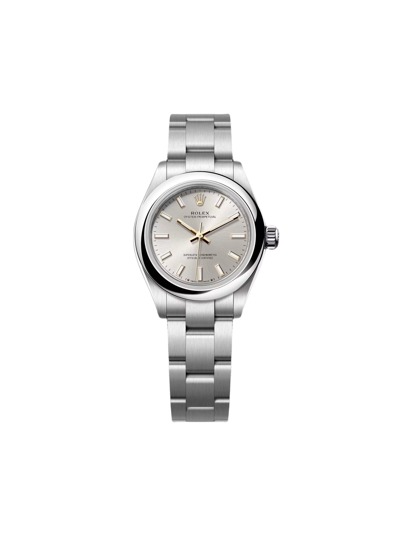 68412bd3690099c4f1c886ca931de0da1e950025424dae0e69be9be4b6fdf632.png Rolex Oyster Perpetual 31mm 276200-0001 Silver Dial Oyster Bracelet Watch - Image 1