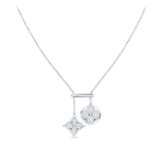 Color Blossom Neglige Necklace, White Gold And Diamonds