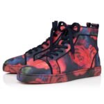 Louis Sneakers Roses Printed Calf Leather Multicolor Men