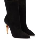 Ankle Boots Lipbooty 100 mm Black Veau Velours