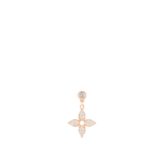 Idylle Blossom Ear Stud, Pink Gold And Diamonds - Per Unit